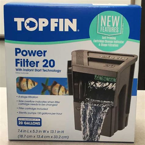 top fin 20 gallon aquarium filter